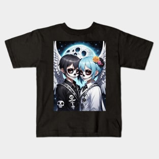 Couple Dia De Los Muertos Kids T-Shirt